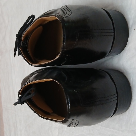 Stacy Adams Leather Wingtip Shoes, Black, 9.5M - Picture 7 of 10